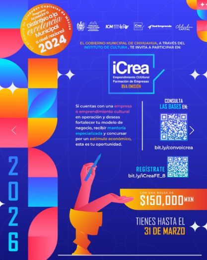 Abre Gobierno Municipal convocatoria iCREA en su octava edición