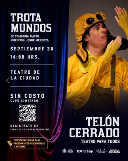 Teatro para todos: inicia Municipio segunda temporada de “Telón Cerrado” con función inclusiva