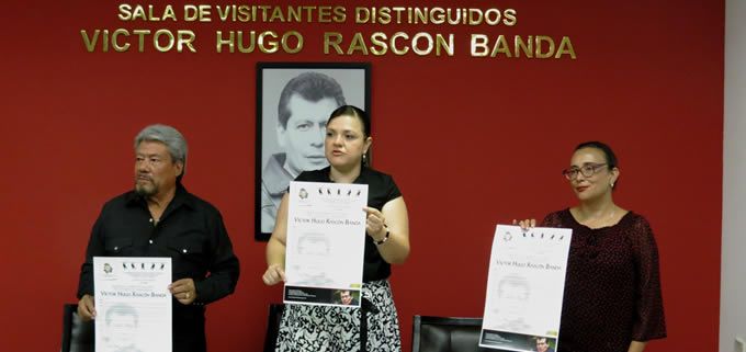 Invita Congreso a ´Medalla al Mérito Cultural Víctor Hugo Rascón Banda´