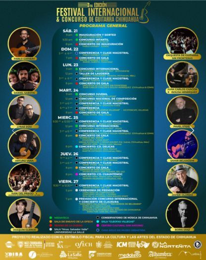 Chihuahua vivirá una semana llena de música con el Festival Internacional de Guitarra organizado por Municipio
