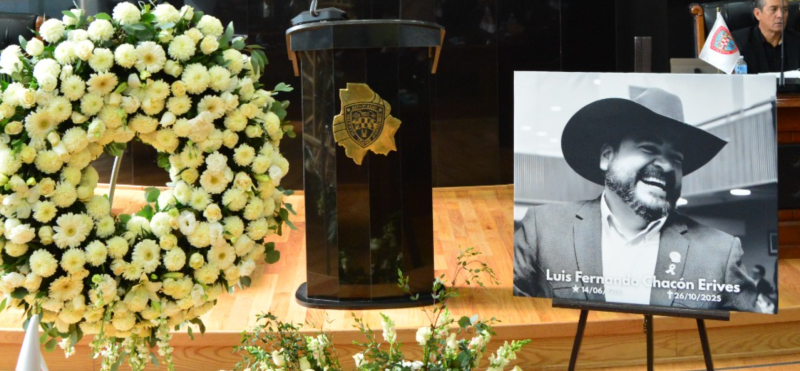 El Congreso de Chihuahua despide con honores al diputado Luis Fernando Chacón Erives